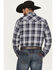 Image #4 - Wrangler Retro Men's Plaid Print Long Sleeve Snap Western Shirt, Dark Blue, hi-res
