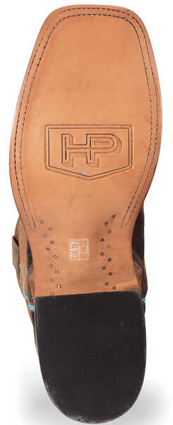 Image #11 - Horse Power Men's Patchwork Western Boots - Square Toe, Brown, hi-res