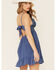 Image #5 - Tempted Women's Crochet Top Mini Dress, Blue, hi-res