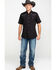 Image #6 - Ely Short Sleeve Black Western Shirt, Black, hi-res