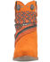 Image #4 - Dingo Women's Suede Bandida Western Booties - Round Toe, Orange, hi-res