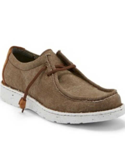 Image #1 - Justin Men's Honcho Clay Shoes - Moc Toe, Brown, hi-res