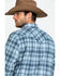Pendleton Men's Ombre Plaid Long Sleeve Western Flannel Shirt , Blue, hi-res