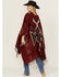Image #4 - Idyllwind Women's McDowell Southwestern Print Fringe Shawl, Wine, hi-res