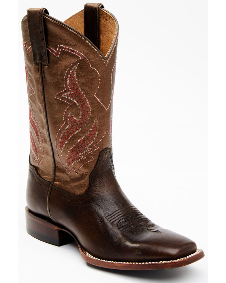 Shyanne Women's Frankie Western Boots - Wide Square Toe, Brown, hi-res