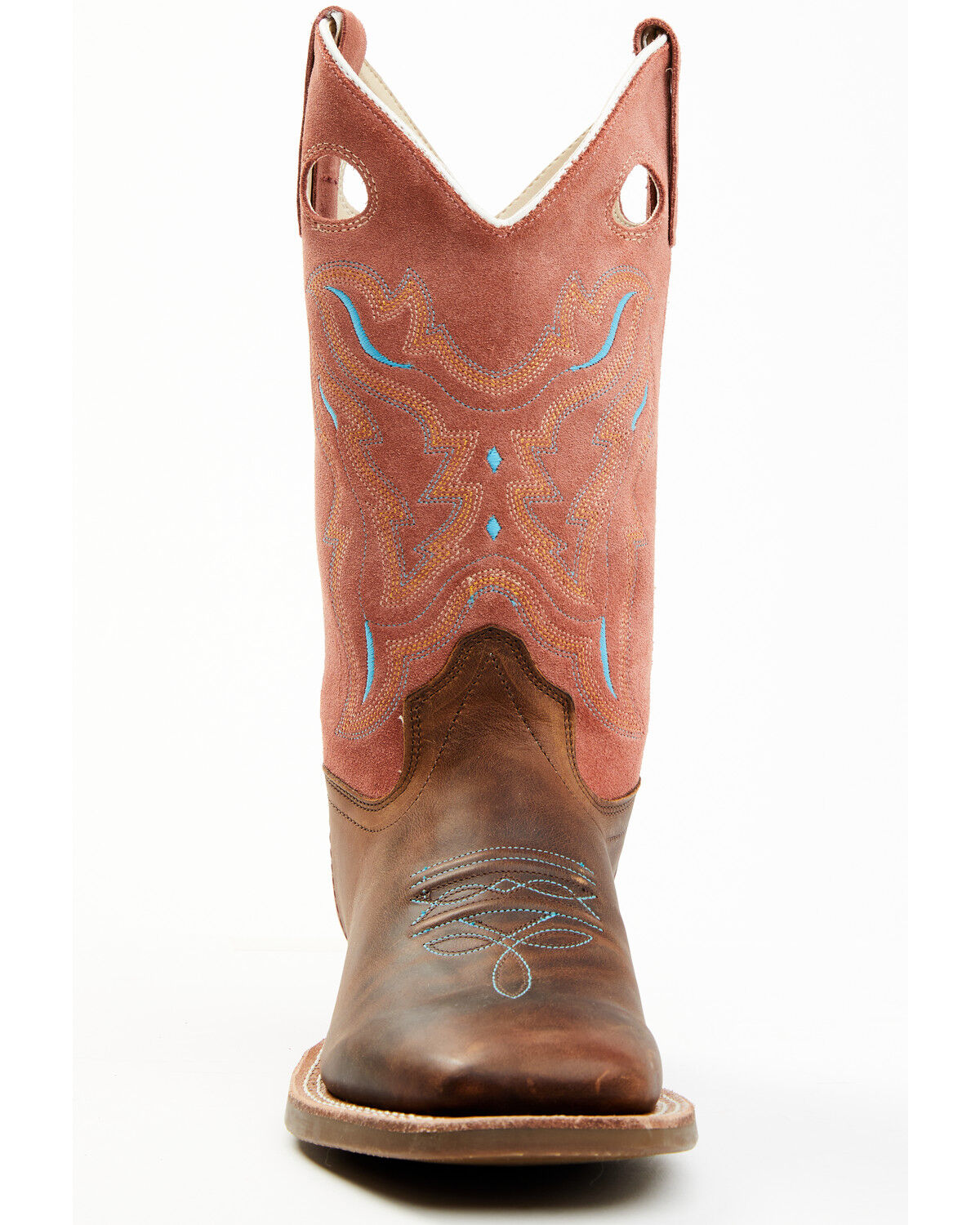 Image #4 - Cody James Boys' Inlay Western Boots - Broad Square Toe, Brown, hi-res