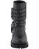 Milwaukee Leather Women's Triple Buckle Harness Moto Boots - Round Toe, Black, hi-res