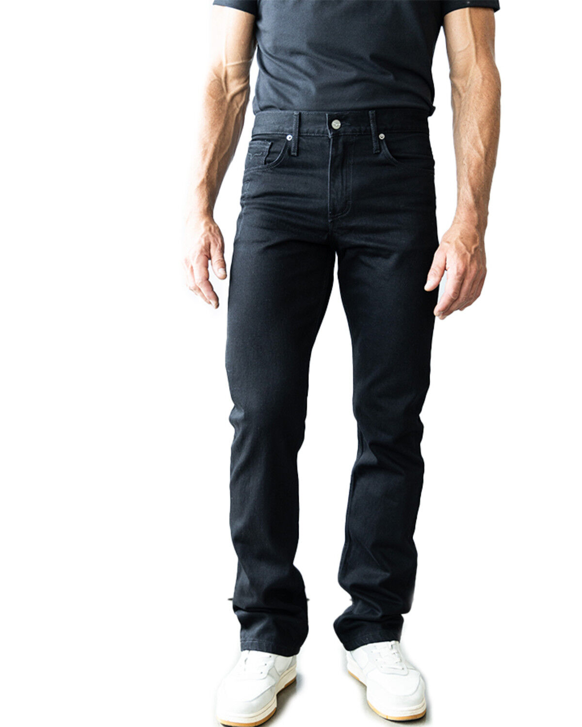 Image #2 - Kimes Ranch Men's James Rigid Straight Denim Jeans, Black, hi-res