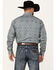 Image #4 - Stetson Men's Mosaic Print Long Sleeve Pearl Snap Western Shirt, Blue, hi-res
