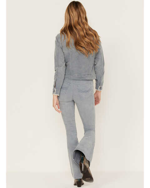 Image #3 - Idyllwind Women's High Risin' Corduroy Flare Jeans, Dark Blue, hi-res