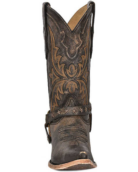 Image #3 - Corral Men's Embroidered and Harness Western Boots - Snip Toe, Black, hi-res