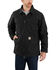 Image #1 - Carhartt Men's Black Washed Duck Sherpa Lined Work Coat - Big, Black, hi-res