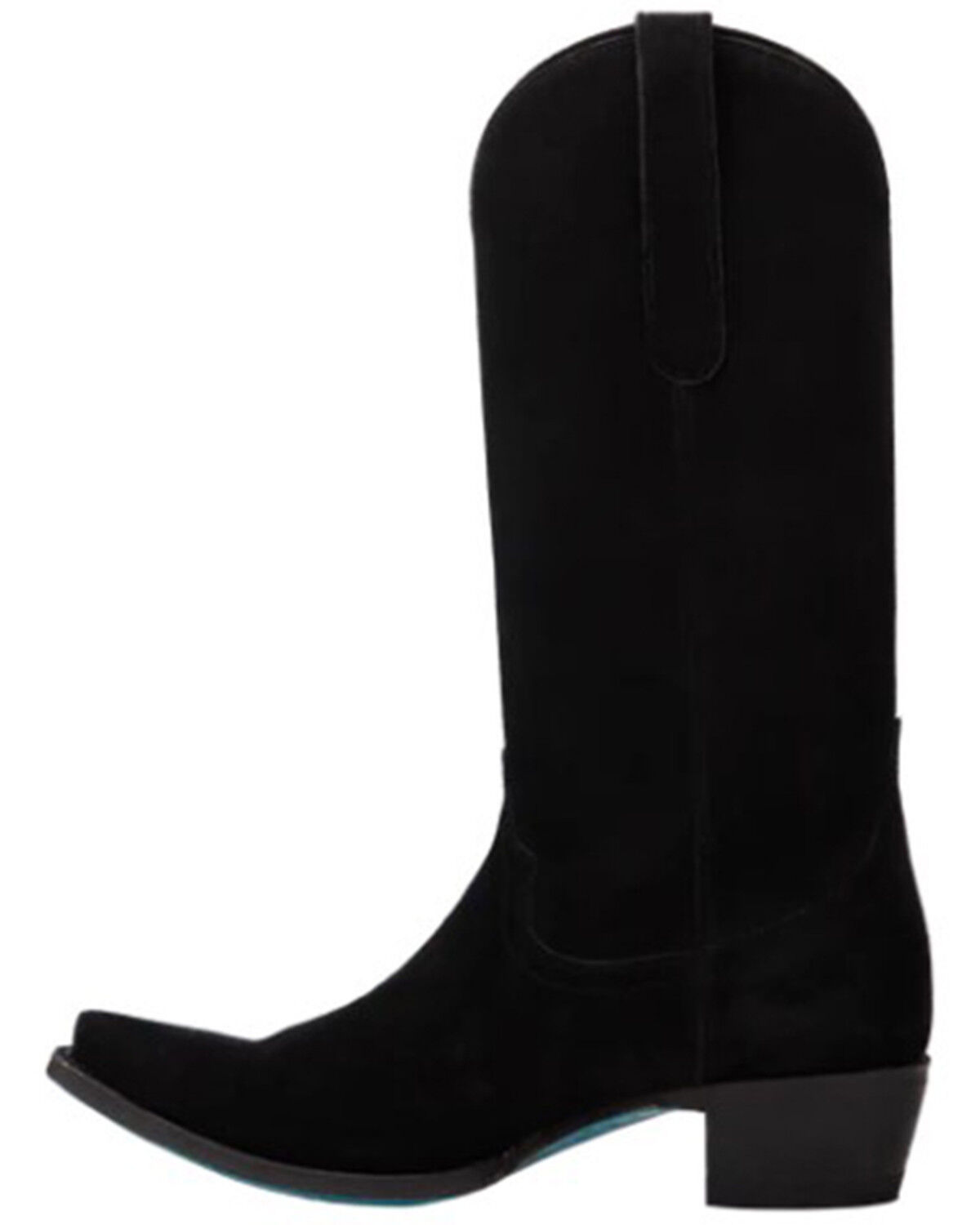 Image #3 - Lane Women's Emma Jane Suede Tall Western Boots - Snip Toe, Black, hi-res