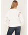 Image #4 - Blue B Women's Cowgirl Conversation Embroidered Crewneck, White, hi-res