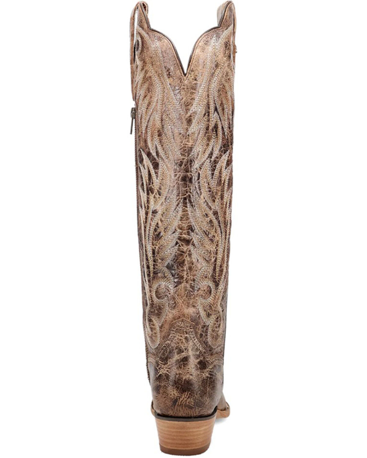 Image #4 - Dan Post Women's Rustic Ridge Tall Western Boots - Snip Toe, Brown, hi-res