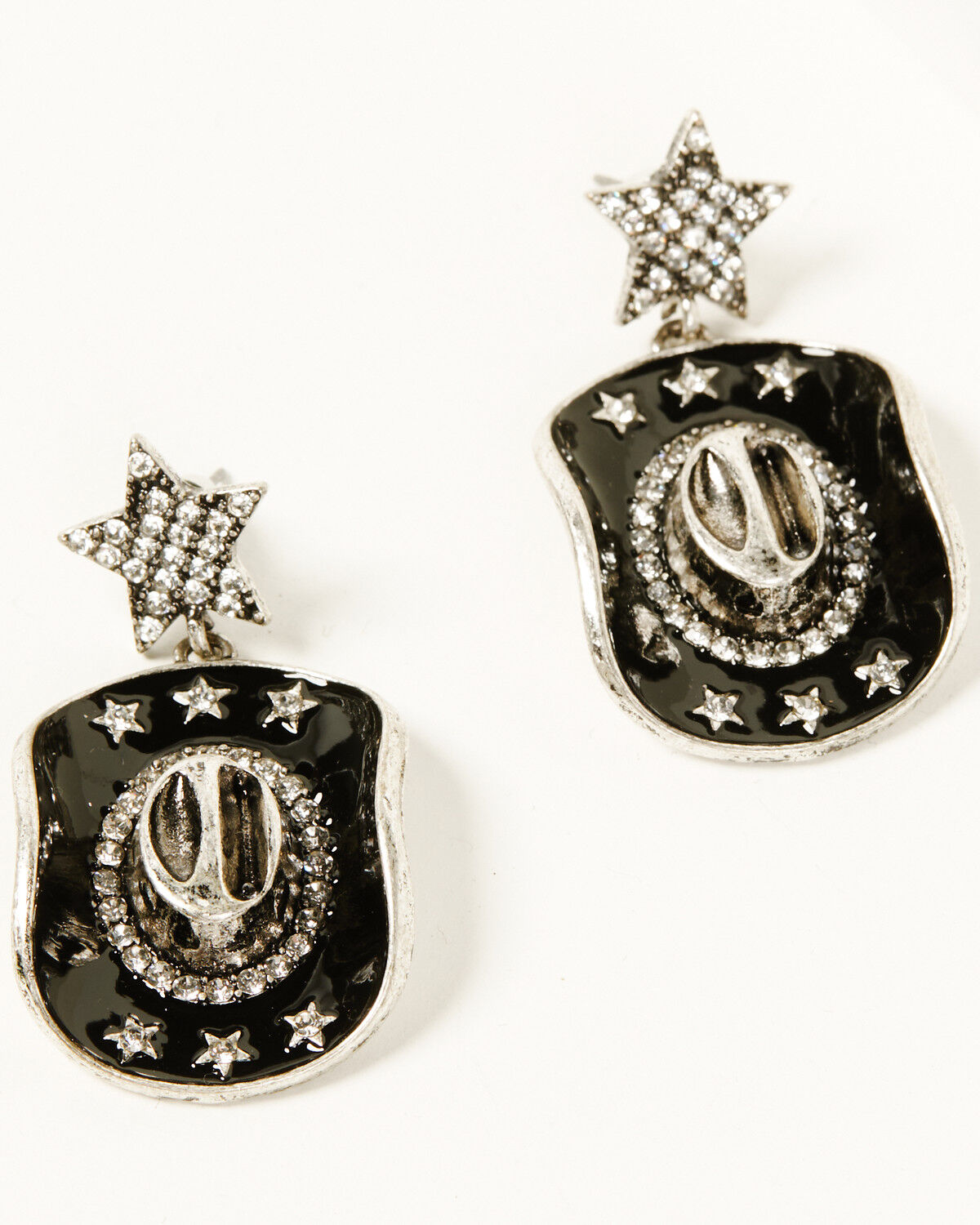 Image #1 - Idyllwind Women's Hatty Antique Earrings, Black, hi-res