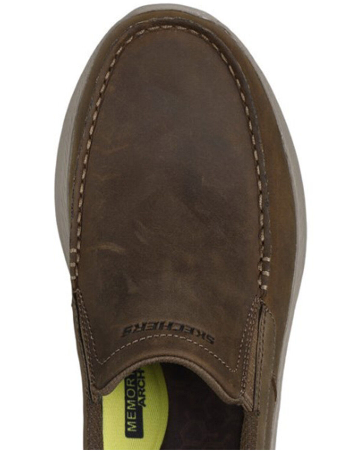 Image #4 - Skechers Men's Osgood Slip-Ins Relaxed Fit Casual Shoes - Moc Toe, Beige, hi-res