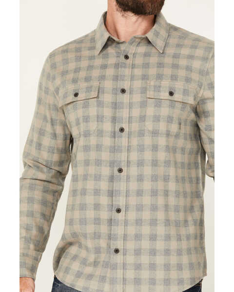 Image #3 - Brothers and Sons Men's Briscoe Everyday Plaid Print Long Sleeve Button Down Flannel Shirt , Steel, hi-res