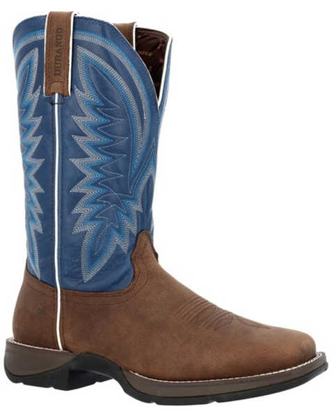 Image #1 - Durango Men's Rebel Performance Western Boots - Square Toe , Blue, hi-res