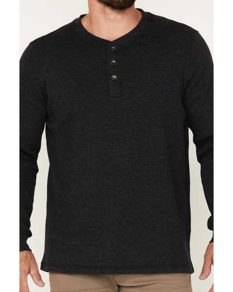 Image #3 - North River Men's Henley Long Sleeve Shirt, Charcoal, hi-res