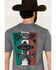 Image #4 - Moonshine Spirit Men's Mariachi Hat Skeleton Short Sleeve Graphic T-Shirt, Grey, hi-res