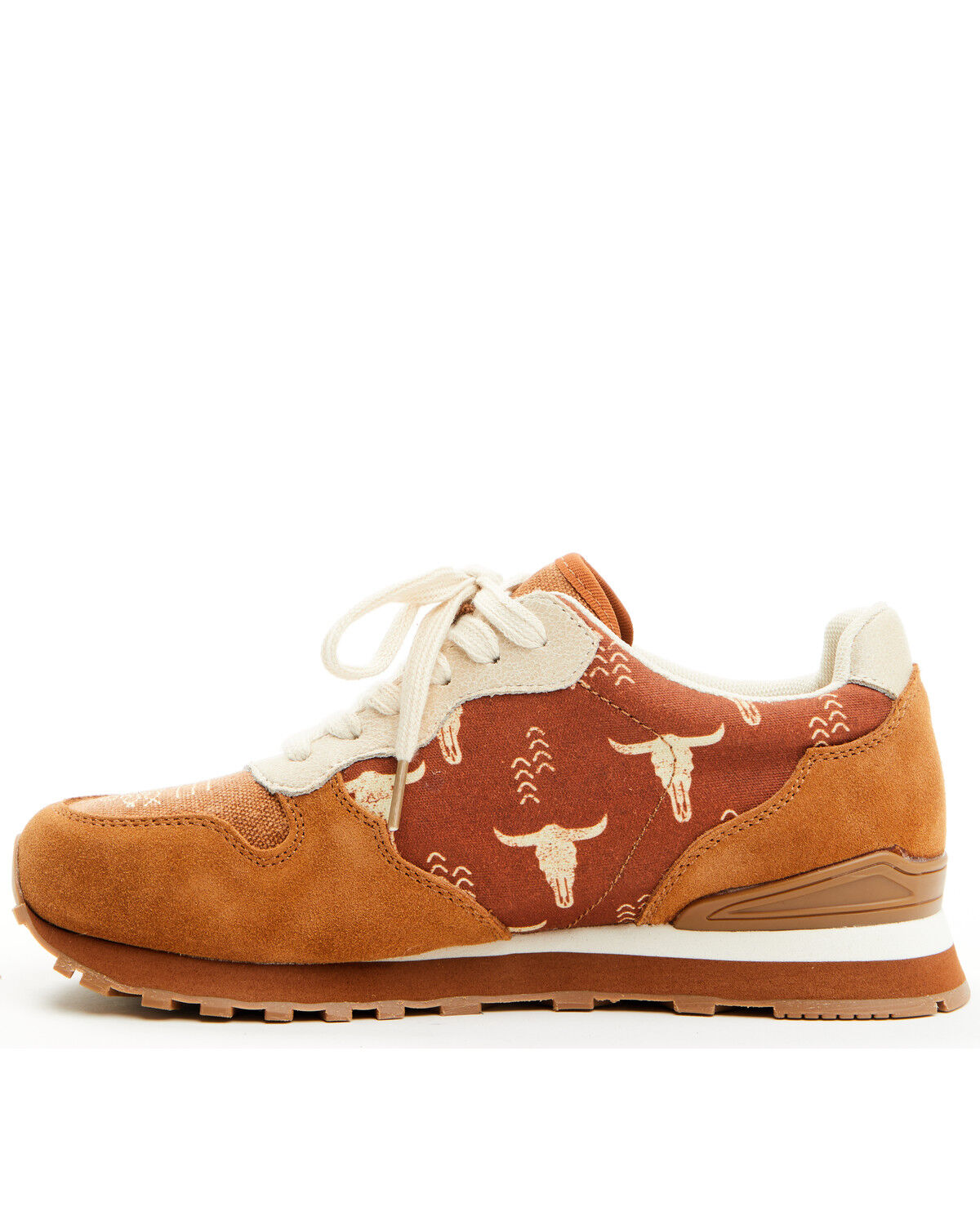 Image #3 - Roper Women's Giddy Up Longhorn Casual Shoes, Brown, hi-res
