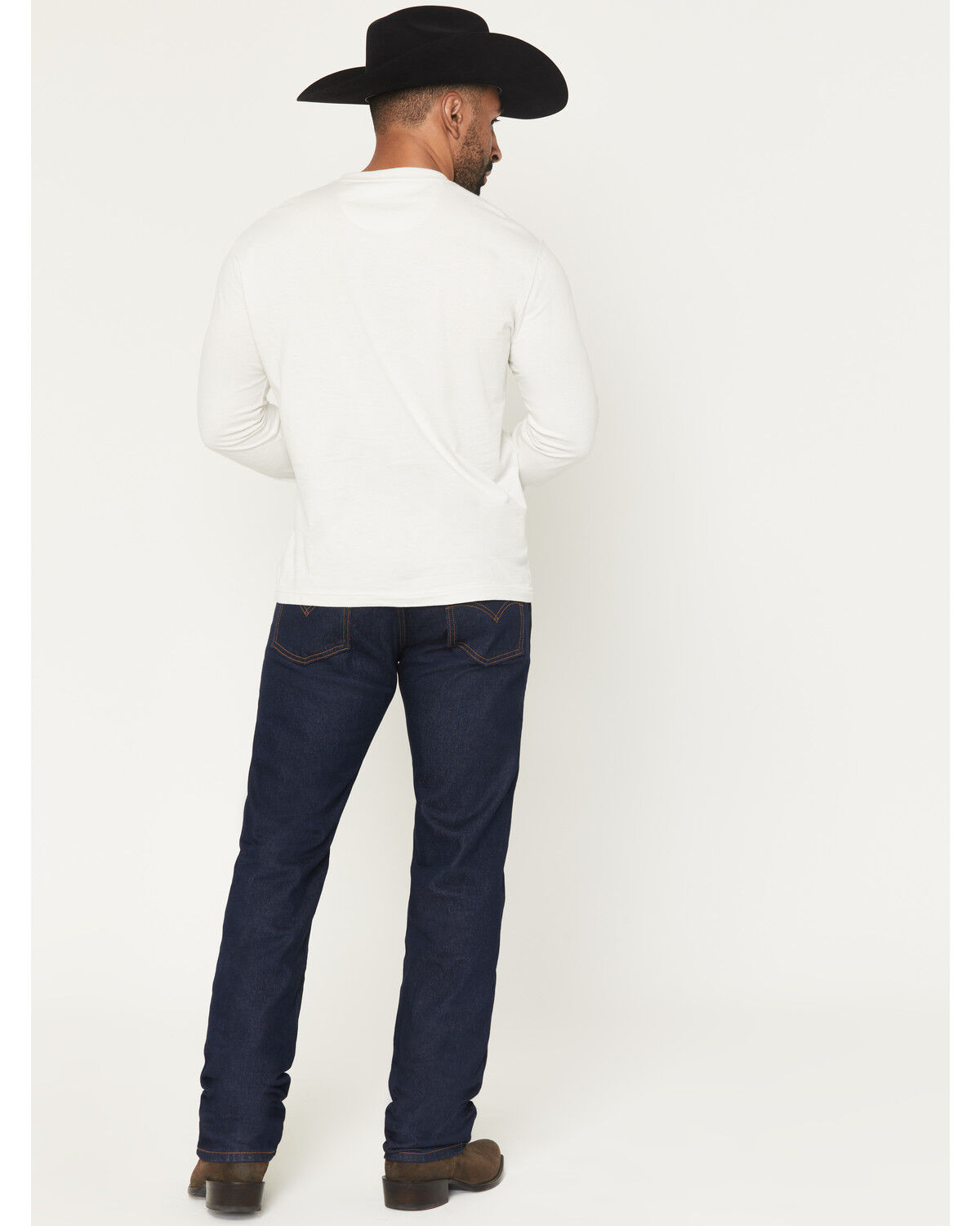 Image #3 - Levi's Men's 557® Dark Wash Straight Denim Jeans, Dark Wash, hi-res