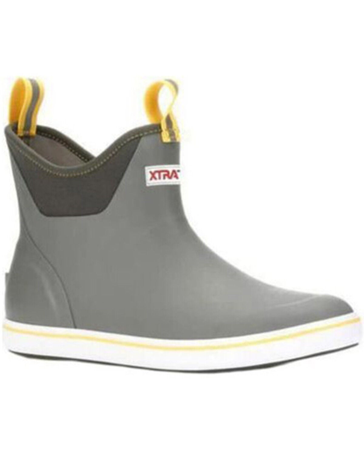 Xtratuf Men's 6" Ankle Deck Work Boots - Soft Toe, Grey, hi-res