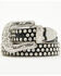 Image #2 - Shyanne Women's Rhinestone Studded Leather Belt, Black, hi-res