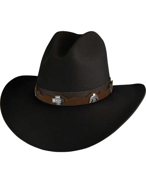 Bailey Hobson 2X Felt Western Fashion Hat , Black, hi-res