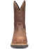 Image #4 - Double H Men's 10" Boss Waterproof Wellington Work Boots - Round Toe, Brown, hi-res