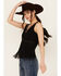 Image #2 - Shyanne Women's Fringe Beaded Tank, Black, hi-res