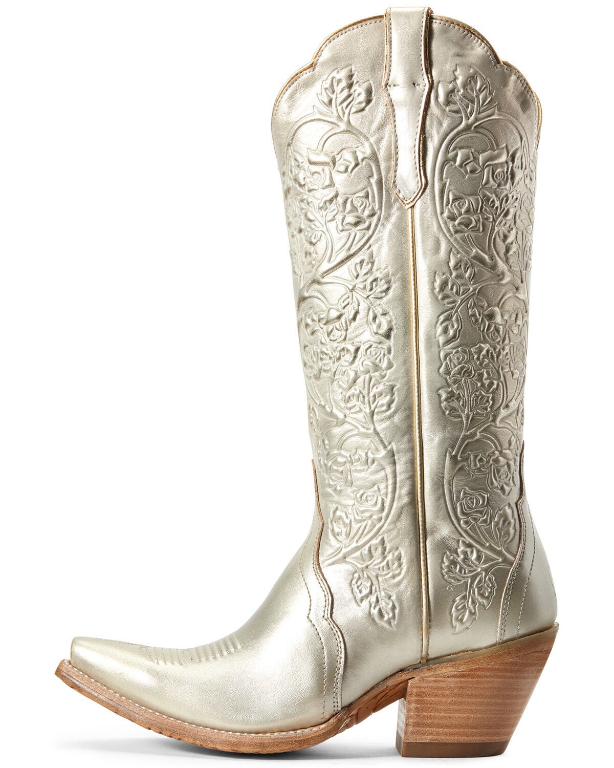 gold western boots