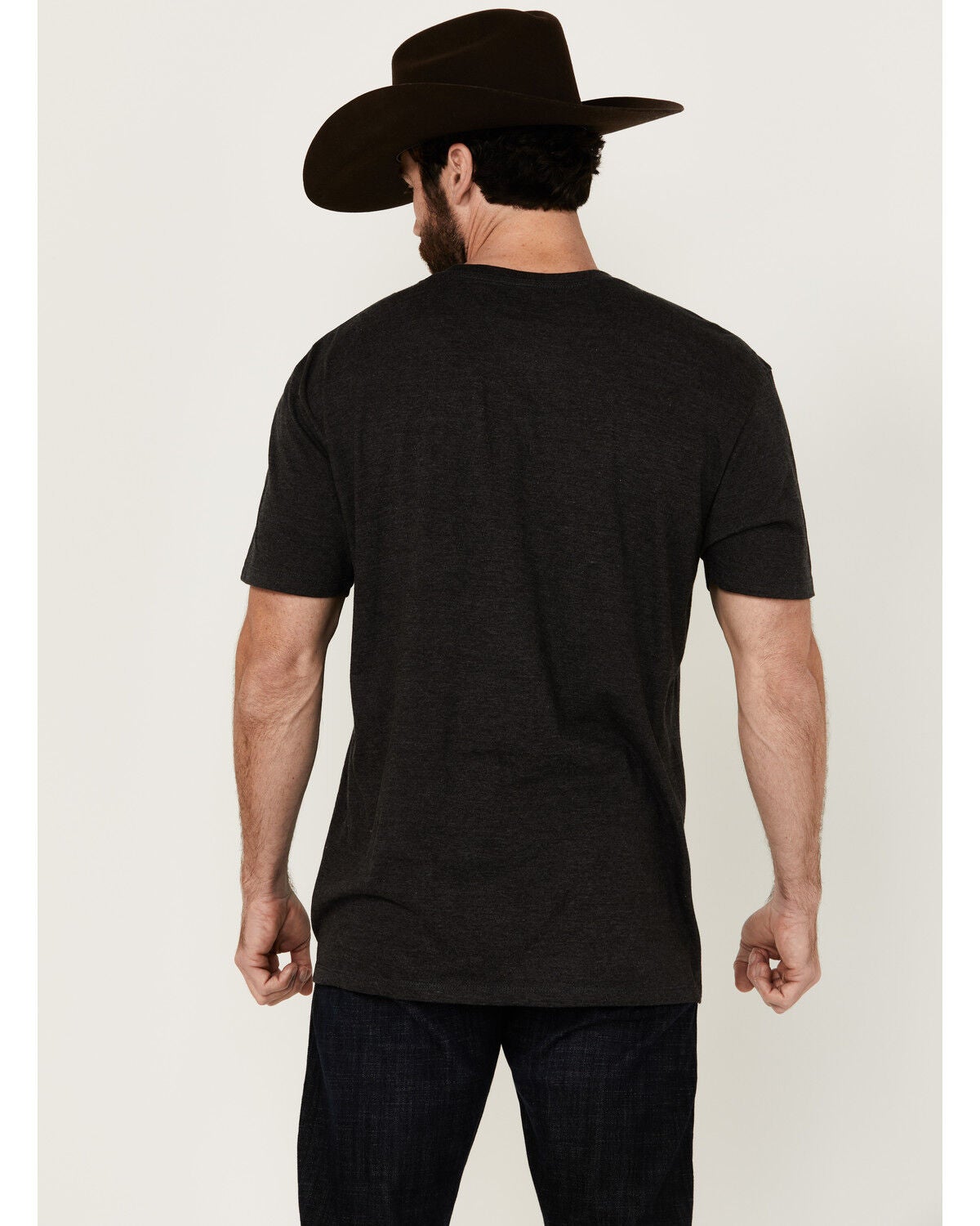 Image #4 - RANK 45&reg; Men's Just Ride Short Sleeve Logo Graphic T-Shirt, Charcoal, hi-res