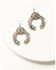 Shyanne Women's Juniper Sky Silver Squash Blossom Earrings, Silver, hi-res