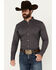 Image #1 - Cody James Men's Last Call Geo Print Long Sleeve Button-Down Shirt, Navy, hi-res