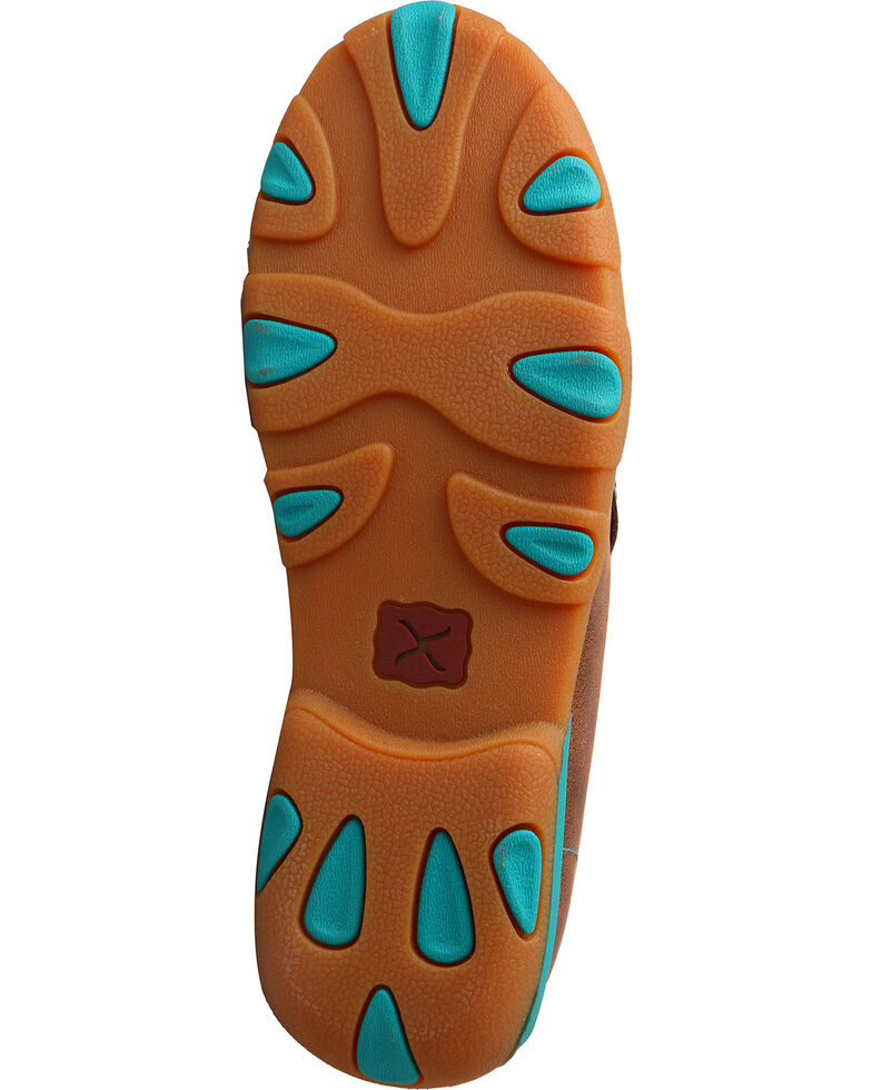twisted x women's turquoise accented driving mocs