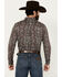 Image #4 - Cody James Men's Showcase Paisley Print Long Sleeve Button-Down Stretch Western Shirt - Tall , Dark Red, hi-res