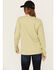 Image #4 - Carhartt Women's Loose Fit Heavyweight Logo Graphic Long Sleeve Shirt , Sand, hi-res