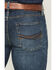 Image #4 - RANK 45® Men's Roughstock Rockford Wash Brock Relaxed Bootcut Performance Stretch Denim Jeans, Dark Wash, hi-res