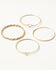 Image #1 - Shyanne Women's Horseshoe Hat Bangle Bracelet Set - 4 Piece, Gold, hi-res