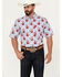 Image #1 - Ariat Men's Jeremiah Floral Print Button-Down Short Sleeve Western Shirt, , hi-res