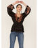 Image #4 - Angie Women's Bell Sleeve Floral Border Print Top, , hi-res