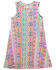 Image #1 - Wrangler Girls' Southwestern Print Sleeveless Dress, Pink, hi-res