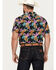 Image #4 - Cinch Men's Camp Palm Leaf Cowboy Short Sleeve Button-Down Western Shirt, Black, hi-res