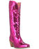 Image #1 - Dingo Women's Sequin Dance Hall Queen Tall Western Boots - Snip Toe, Fuchsia, hi-res