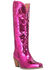 Image #1 - Dingo Women's Sequin Dance Hall Queen Tall Western Boots - Snip Toe , Fuchsia, hi-res