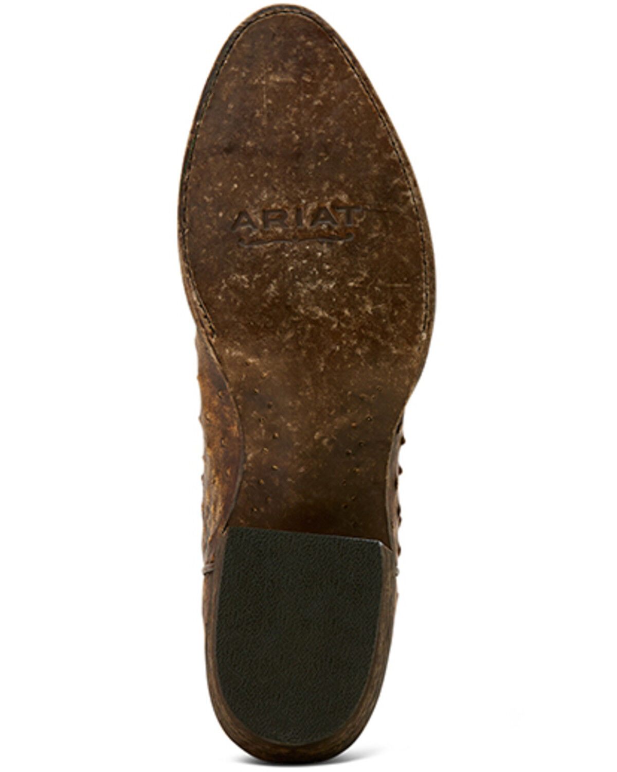 Image #5 - Ariat Men's Vesper Exotic Ostrich Western Boots - Round Toe, Tan, hi-res