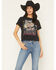 Image #1 - Idyllwind Women's Honky Tonk Country Short Sleeve Graphic Tee, Black, hi-res