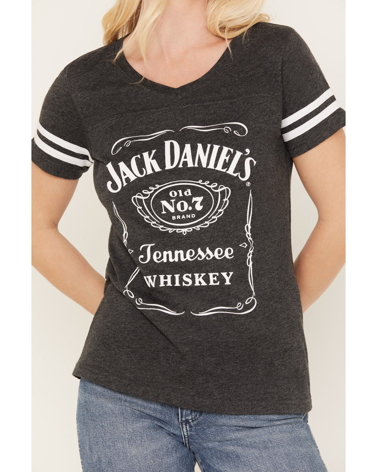 Image #3 - Jack Daniels Women's Label Football T-Shirt, , hi-res